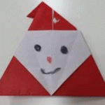 サンタ折り紙簡単可愛いい折り方は？3歳幼児年少子ども用