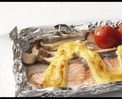 鮭ホイル焼き味噌マヨネーズ